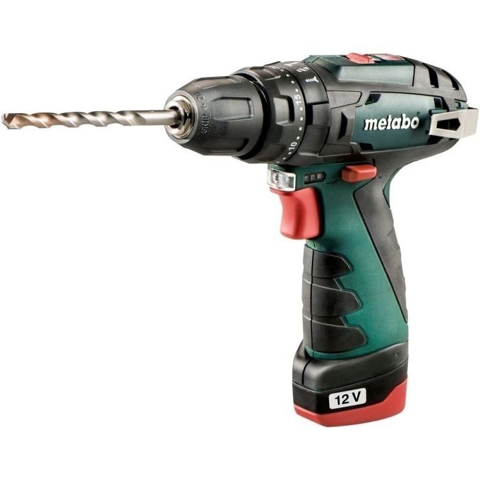 Шуруповерт Metabo PowerMaxx SB BL 12В, 2х2Ah, 20·38Нм, 0-400·0-1500об/хв (601784500) зображення 2