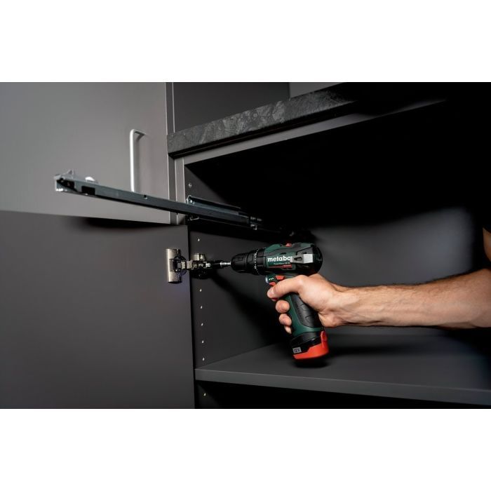 Шуруповерт Metabo PowerMaxx SB BL 12В, 2х2Ah, 20·38Нм, 0-400·0-1500об/хв (601784500) зображення 3