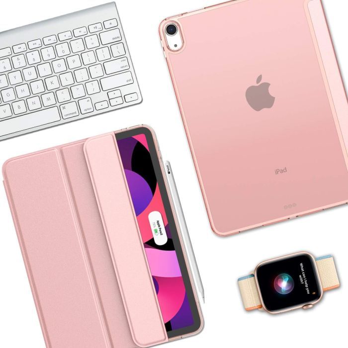 Чохол до планшета BeCover Tri Fold Hard Apple iPad Air 4 10.9 2020/2021 Pink (709660) (709660) зображення 6