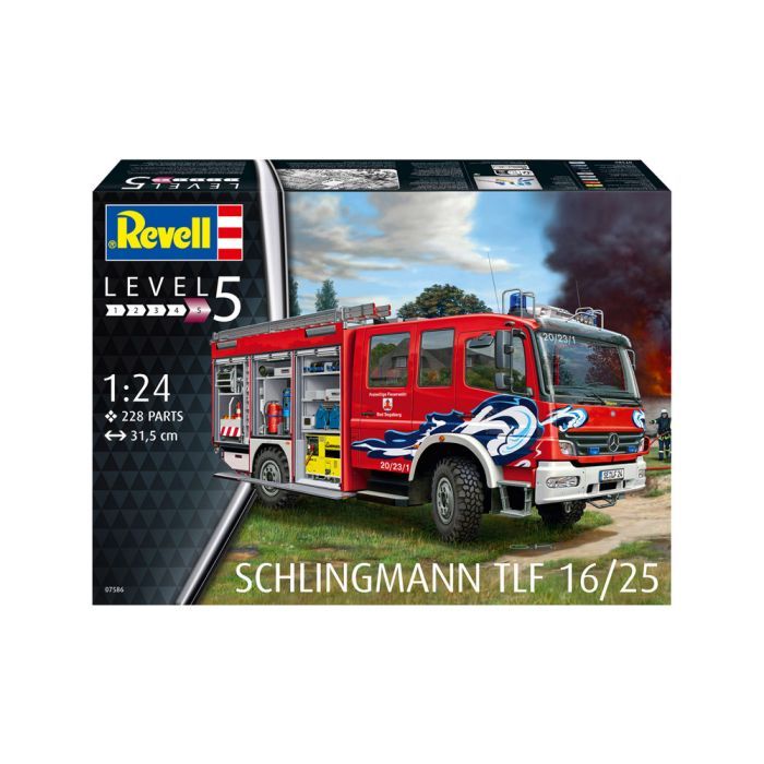 Збірна модель Revell Пожежна машина цистерна TLF 16/25 рівень 5 масштаб 1:24 (RVL-07586) зображення 9