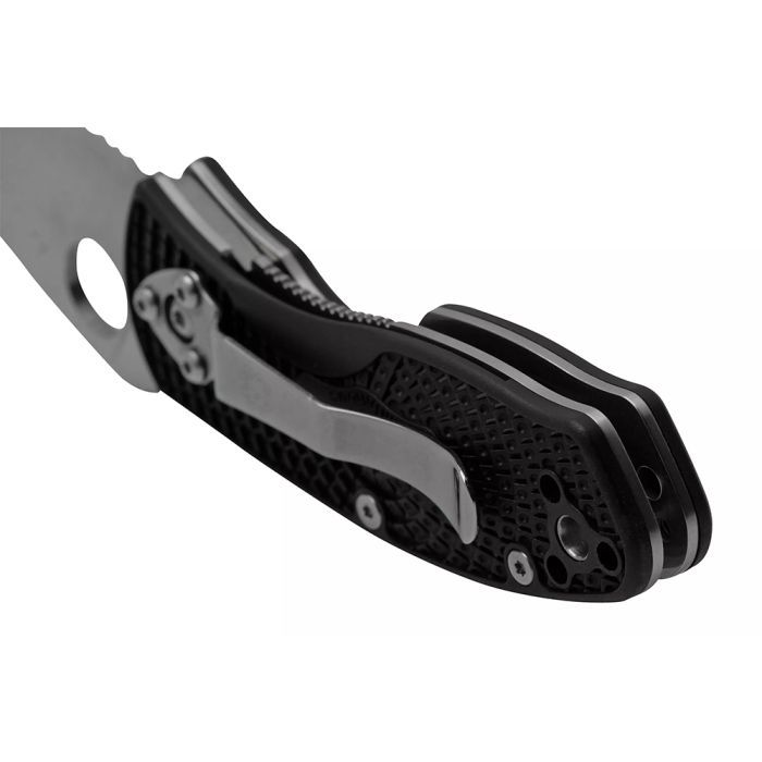 Нож Spyderco Ambitious Serrated Black (C148SBK) изображение 4