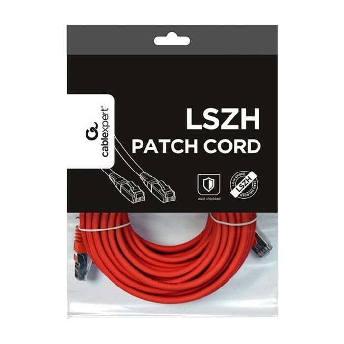 Патч-корд 15м S/FTP Cat 6A CU LSZH red Cablexpert (PP6A-LSZHCU-R-15M) зображення 3