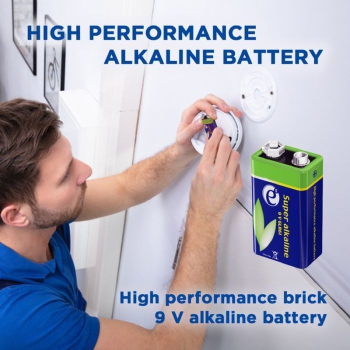 Батарейка EnerGenie Крона 6LR61 9V щелочная 1шт (EG-BA-6LR61-01) изображение 3
