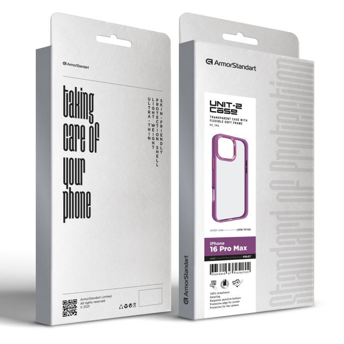 Чехол для мобильного телефона Armorstandart UNIT2 Apple iPhone 16 Pro Max Violet (ARM78768) изображение 2