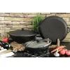 Сковорода Brizoll чавунна WOK з чавунною кришкою 3,7 л 280х96 мм (W28-1) изображение 8