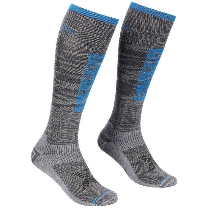 Носки Ortovox Ski Compression Long Socks Mns grey blend - 42-44 - сірий (025.001.0122)