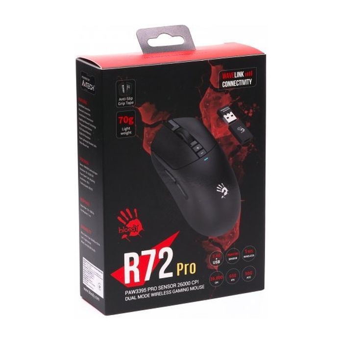 Мышка A4Tech Bloody R72 Pro Wireless/USB Black (4711421000871) изображение 11