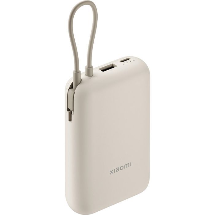 Батарея универсальная Xiaomi 10000mAh 22.5W, Integrated Cable, beige (BHR9072GL) изображение 2