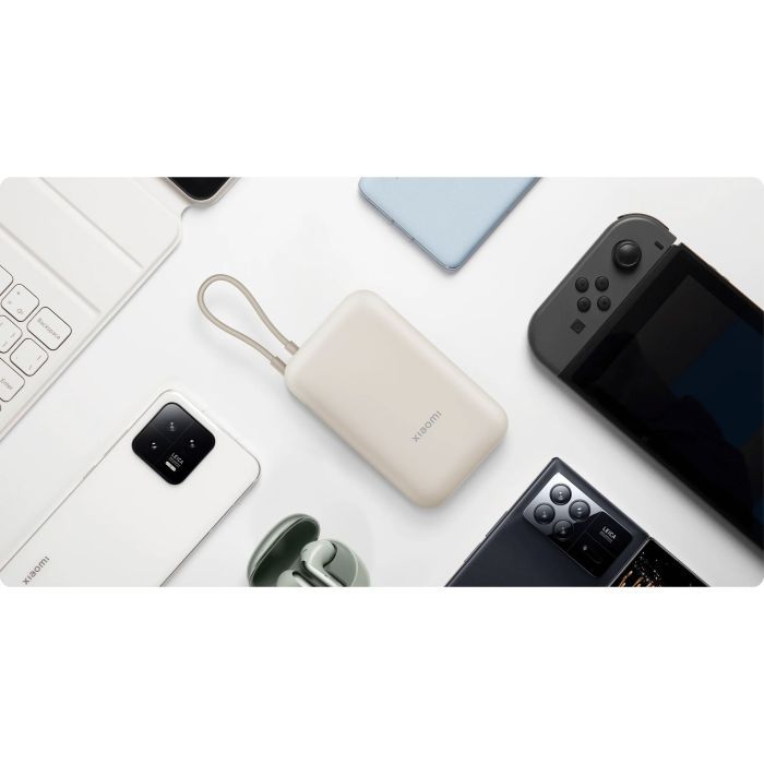 Батарея универсальная Xiaomi 10000mAh 22.5W, Integrated Cable, beige (BHR9072GL) изображение 8