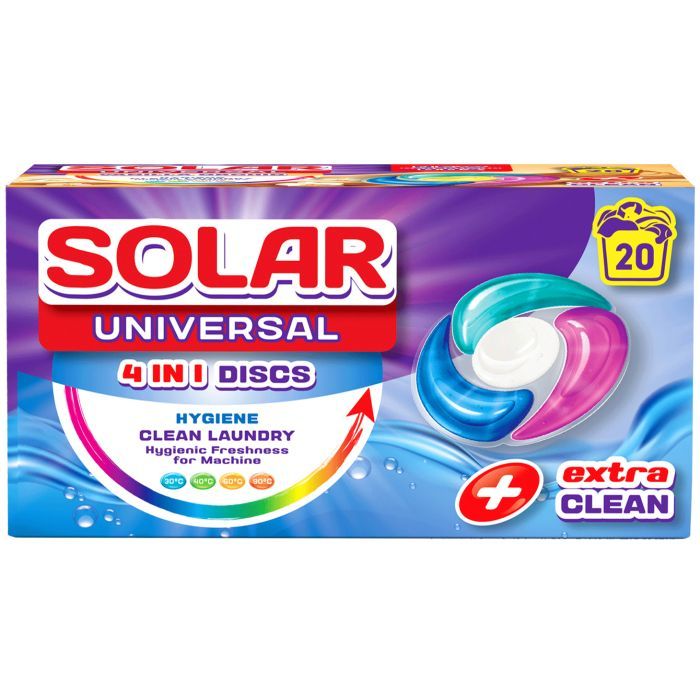 Капсулы для стирки Solar Household Universal 20 шт. (4820269930230)