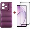 Чехол для мобильного телефона Dengos Oppo A3X Soft + glass (Purple) (DG-KM-125)