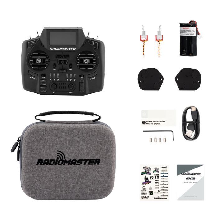 Пульт управления для дрона RadioMaster GX12 radio ExpressLRS Edge XT M2 (HP0157.0094-BLK) изображение 6