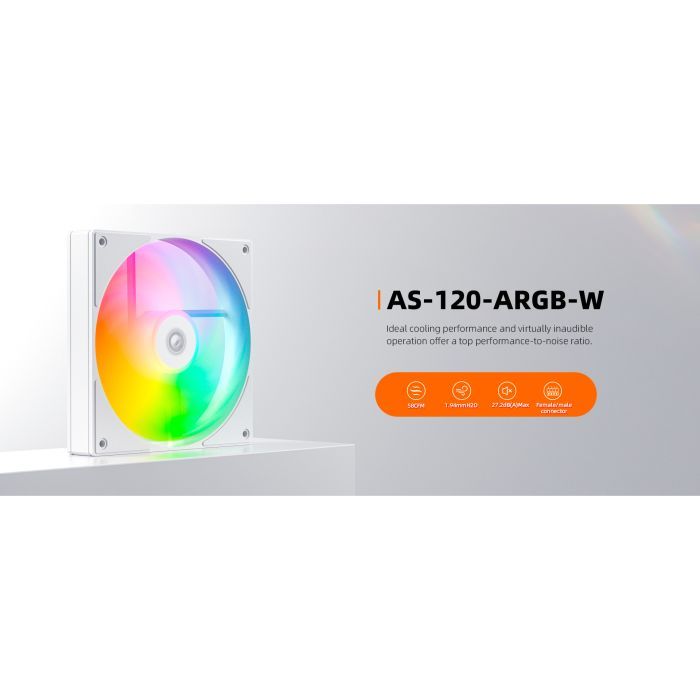 Кулер для корпуса ID-Cooling AS-120-ARGB-W изображение 8