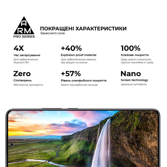 Скло захисне Armorstandart Pro Xiaomi Redmi Note 14 5G Black (ARM83175) зображення 5