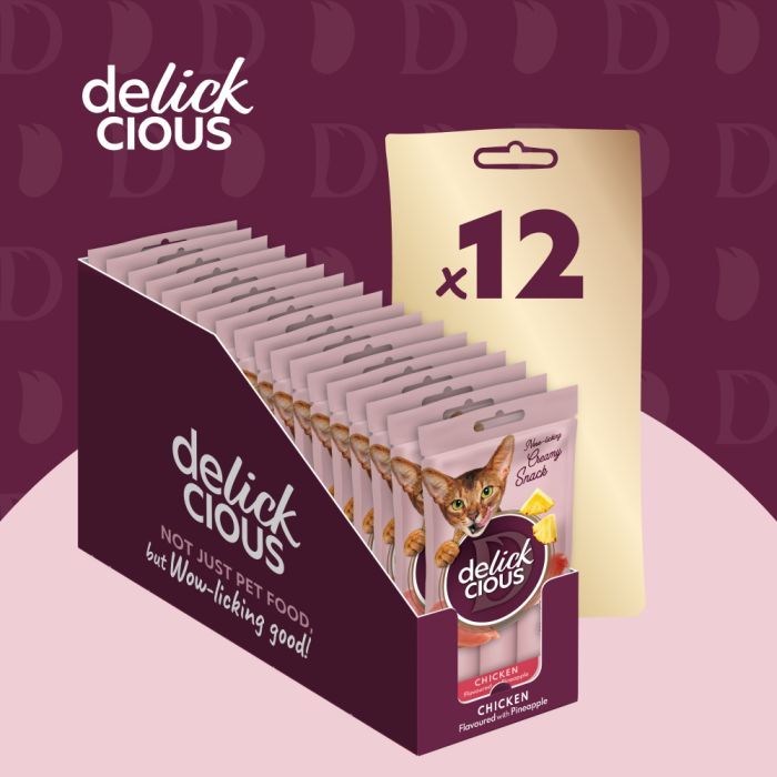 Лакомство для котов Delickcious Курица с добавлением ананаса 4 х 15 г (4820269141629) изображение 5