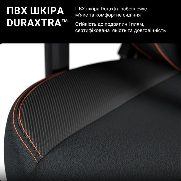 Крісло ігрове Anda Seat Kaiser 3 Fabric Size XL Black (AD12YDC-XL-01-B-CF) зображення 10