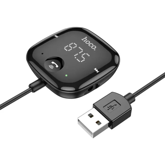 Bluetooth трансмиттер HOCO E65 Unity Car BT FM Transmitter Black (6931474748324) изображение 2