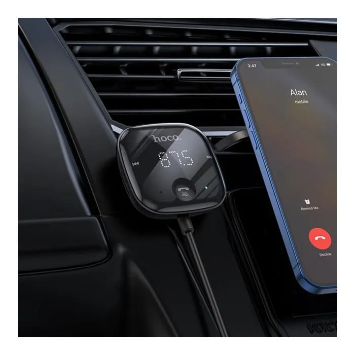 Bluetooth трансмиттер HOCO E65 Unity Car BT FM Transmitter Black (6931474748324) изображение 6