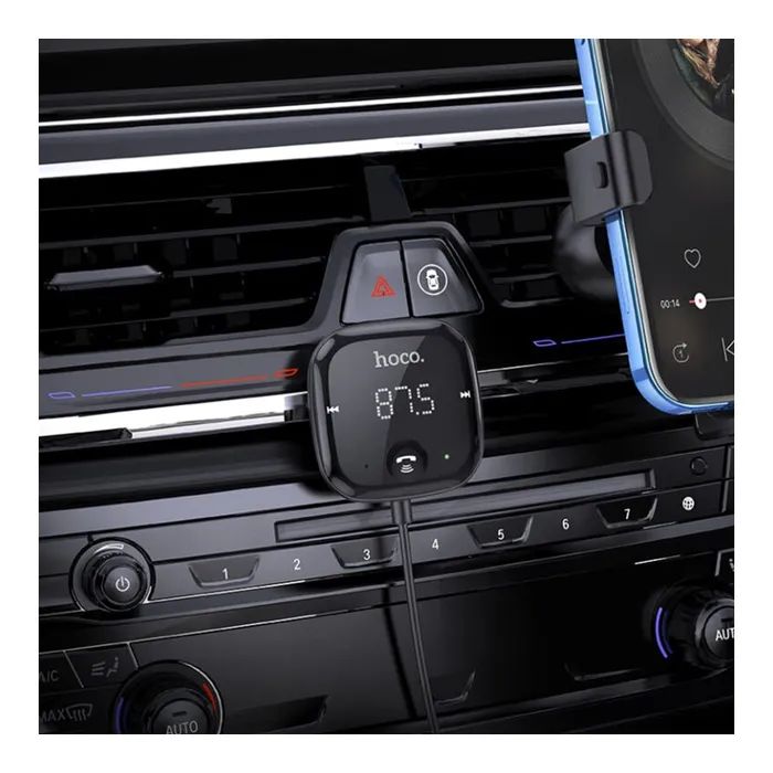 Bluetooth трансмиттер HOCO E65 Unity Car BT FM Transmitter Black (6931474748324) изображение 7