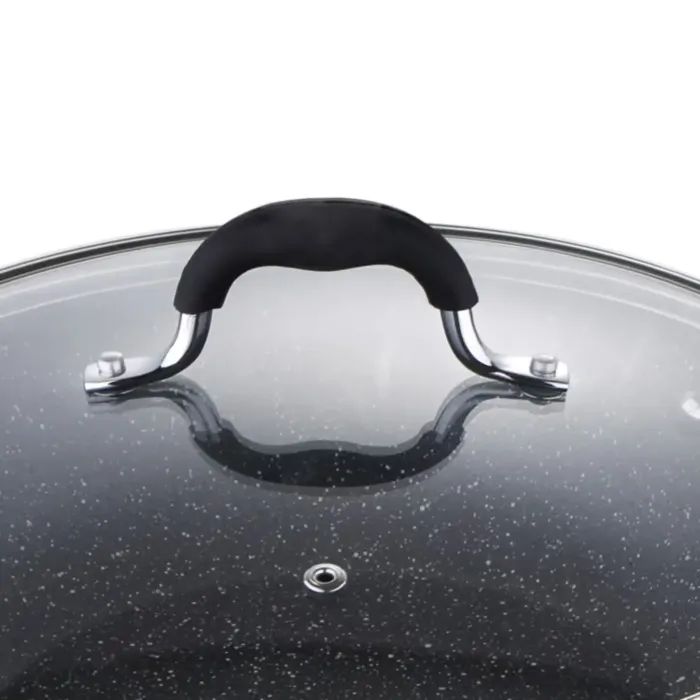 Сковорода MasterPro Home edition, Вок з кришкою, 28 см (BGMP-3289-BK) зображення 5