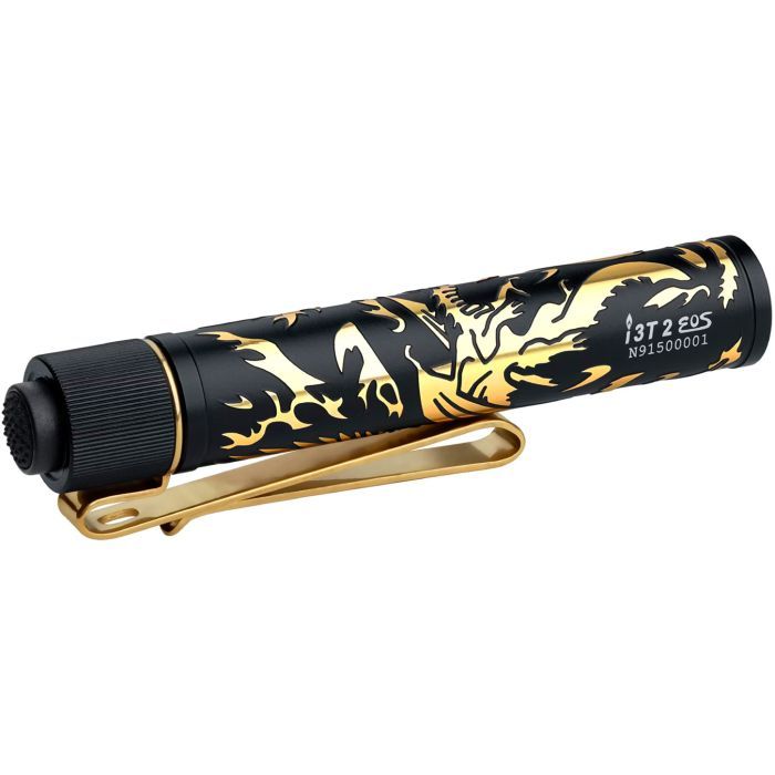 Фонарь Olight I3T 2 EOS Dragon & Phoenix Golden (0.0000.0843) изображение 2