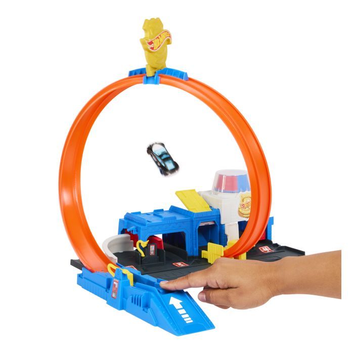Автотрек Hot Wheels City Суперполицейский участок (JBM71) изображение 2