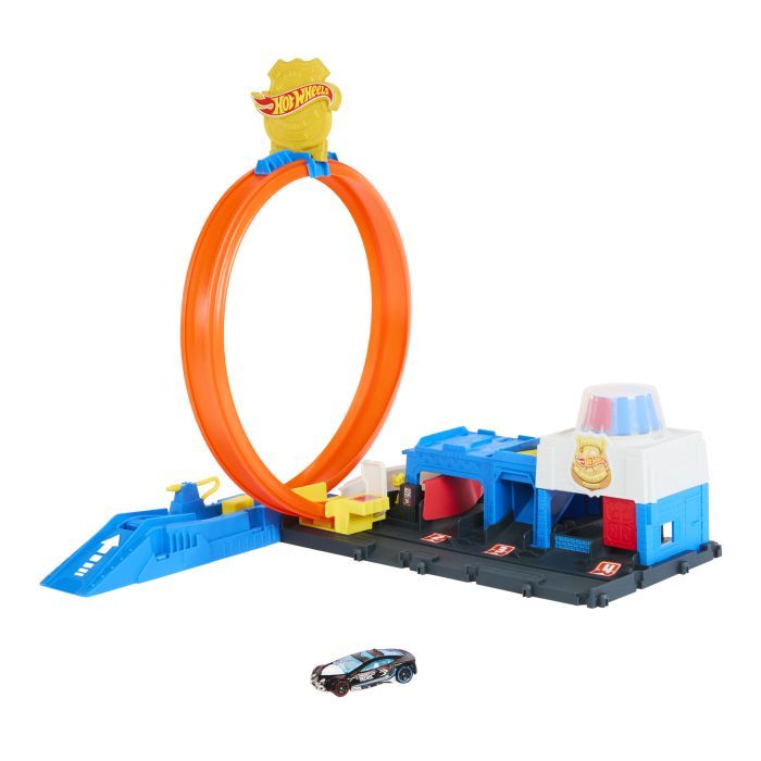 Автотрек Hot Wheels City Суперполицейский участок (JBM71) изображение 3