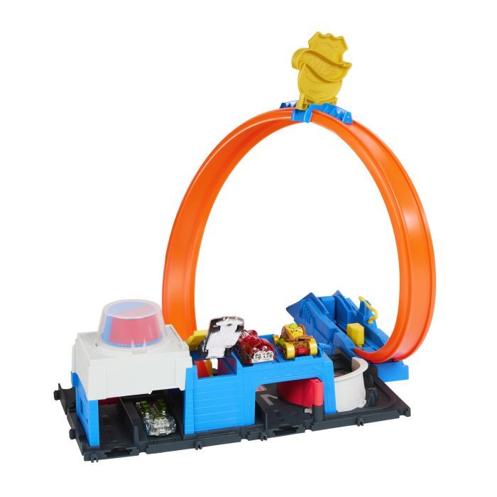 Автотрек Hot Wheels City Суперполицейский участок (JBM71) изображение 4