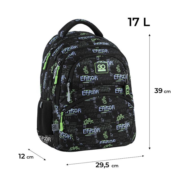 Рюкзак шкільний GoPack Education 175M-7 Error (GO25-175M-7) зображення 2
