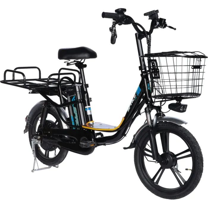 Електровелосипед Space 18" eELDORADO рама-15" 48B 15А*г 500Вт чорно-синій 2025 (ELB-SP-18-005) зображення 2