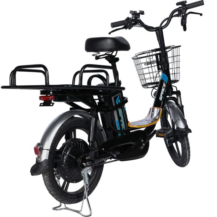 Електровелосипед Space 18" eELDORADO рама-15" 48B 15А*г 500Вт чорно-синій 2025 (ELB-SP-18-005) зображення 3