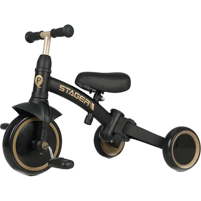 Детский велосипед QPlay Stager 3 в 1 з ручкою, біговел, Black (T80STAGERBlack) изображение 2