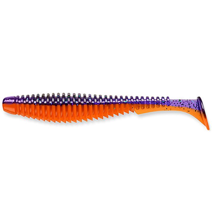 Силікон рибальський FishUP U-Shad 3" 207 - Dark Violet/Orange (9шт/уп) (1864.15.18)
