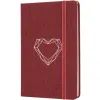 Книга записна Optima Heart А5 128 аркушів клітинка (O27191-03) зображення 2