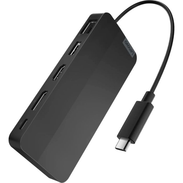 Порт-репликатор Lenovo USB-C Dual Display Travel Dock (w/ adapter) (40B90100EU) изображение 3