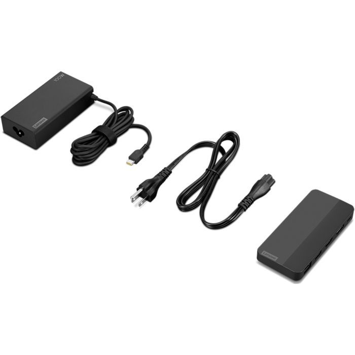 Порт-репликатор Lenovo USB-C Dual Display Travel Dock (w/ adapter) (40B90100EU) изображение 7