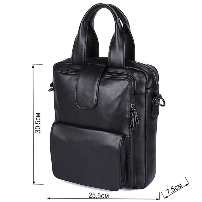 Сумка Vintage Чорна (14479) зображення 3