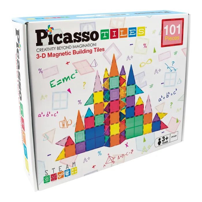 Конструктор Picasso магнітний Tiles Magnetic Building Blocks 101 деталь (817338022402)