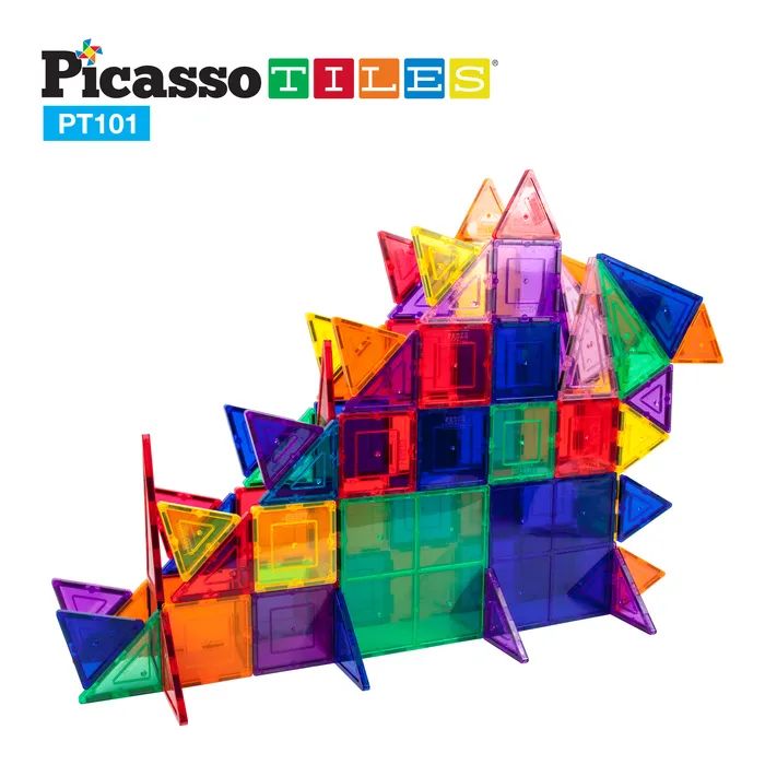 Конструктор Picasso магнітний Tiles Magnetic Building Blocks 101 деталь (817338022402) зображення 3