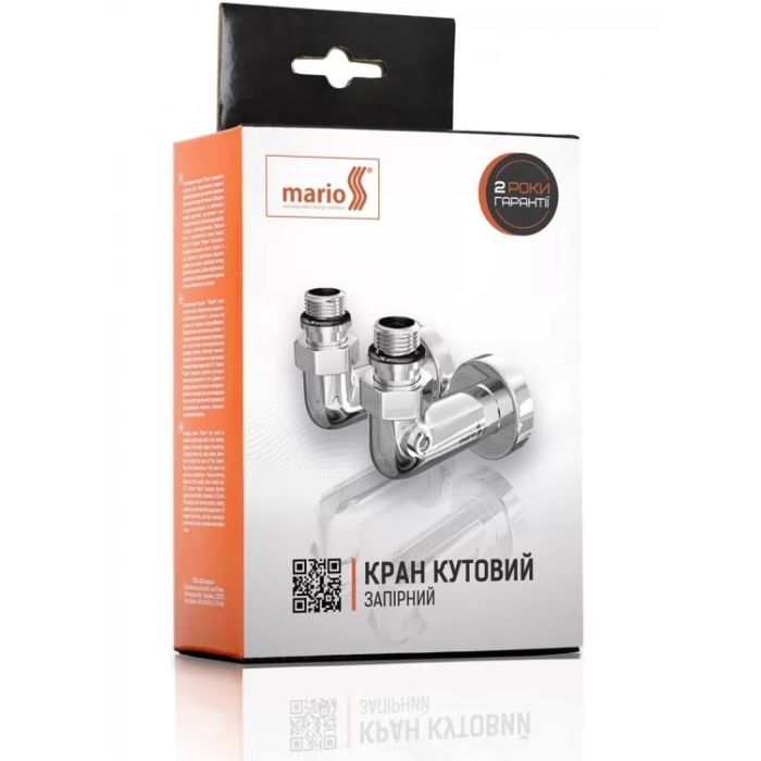 Полотенцесушитель MARIO Кран кутовий запірний, хром (4.0.0400.55.P) изображение 5