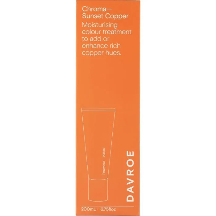 Оттеночный бальзам Davroe Chroma Colour Treatments Sunset Copper 200 мл (9326123008701) изображение 2