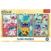 Пазл Trefl Lilo&Stitch Мир Стича 3x80 (5900511348859) изображение 5