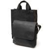 Сумка Grande Pelle Кожаная мужская Черная (11431) изображение 8