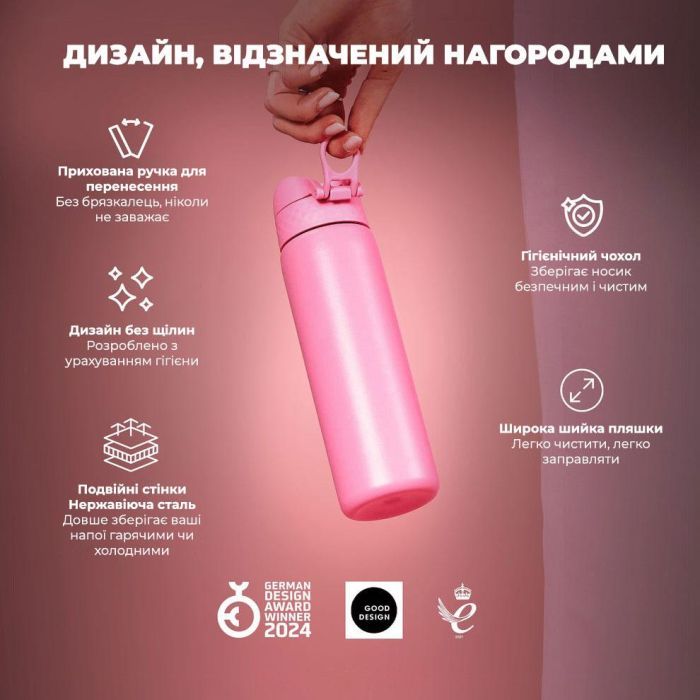 Пляшка для води ION8 OneTouch Vacuum Insulated 500 мл Blue (I8TS500BLU) зображення 4
