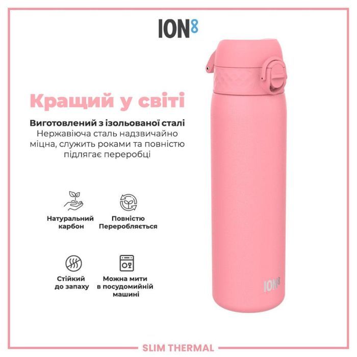Пляшка для води ION8 OneTouch Vacuum Insulated 500 мл Blue (I8TS500BLU) зображення 6