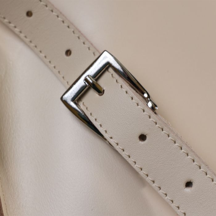 Сумка Shvigel Бананка из натуральной кожи Бежевая (16391) изображение 10