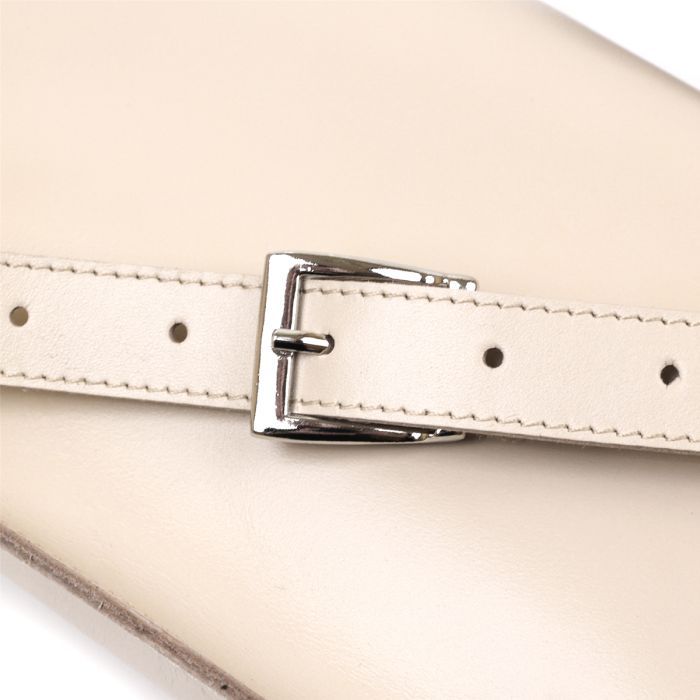 Сумка Shvigel Бананка из натуральной кожи Бежевая (16391) изображение 7