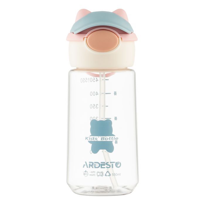 Пляшка для води Ardesto Bear 550мл рожевий (AR2255BB) зображення 4