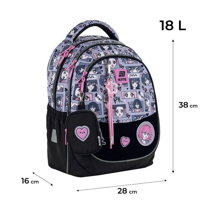 Рюкзак шкільний Kite Education 700 Anime Girl (K25-700M-1) зображення 2