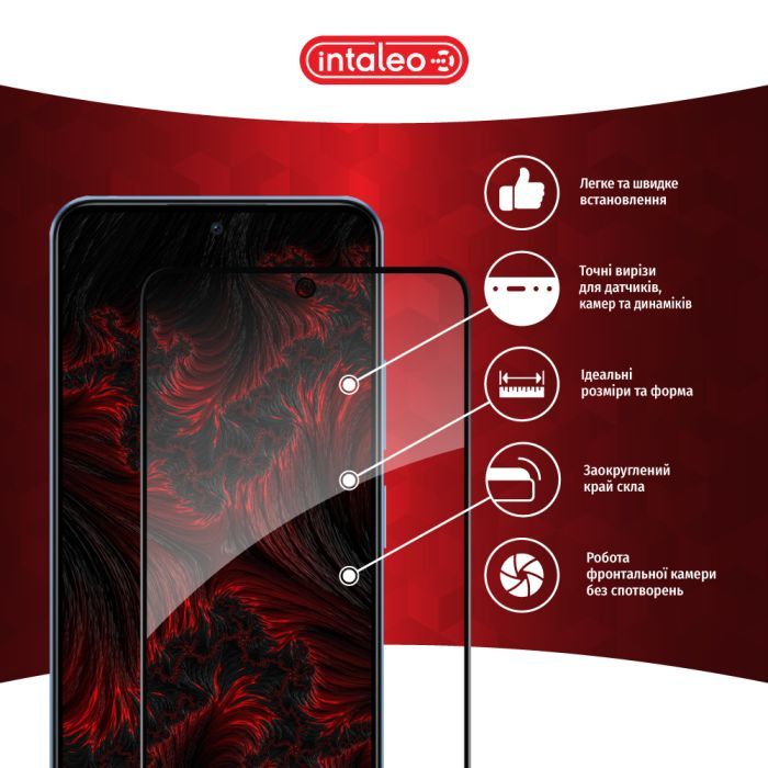 Скло захисне Intaleo Full Glue Xiaomi Poco X5 Black (1283126567421) зображення 3
